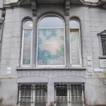 Décoration vitrine : Borlee vitrine - sablé dépoli imprimé